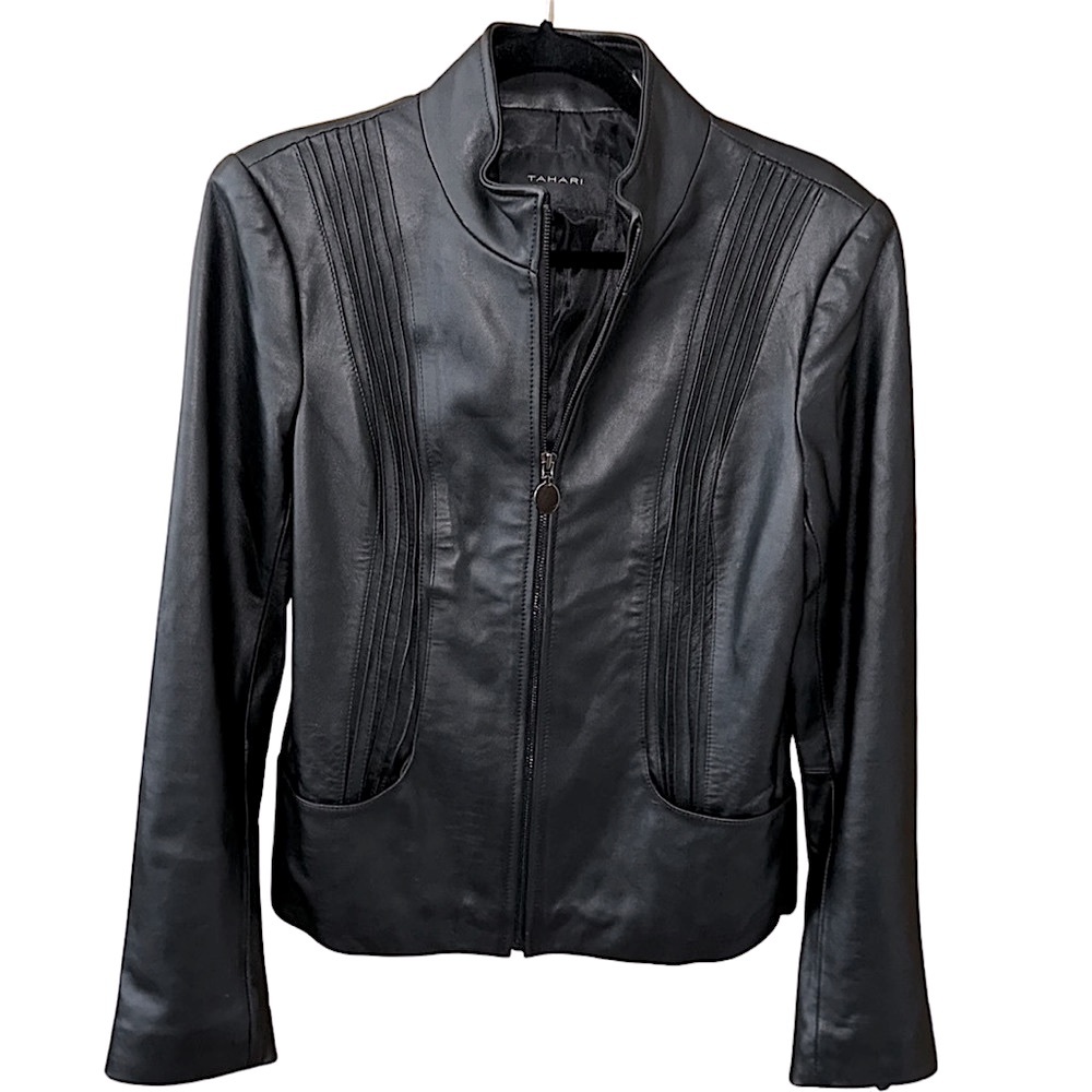 Rare Lamb Leather Jacket, Tahari